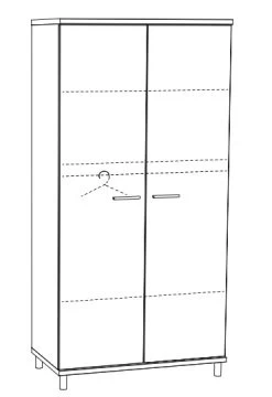 2-Deurskast Naomi NAOK2 -Winkel Voor Babyproducten 2 deurskast naomi naok2 2 2