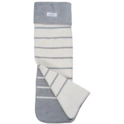 Zaffiro Grijs & Ecru Gestreept 100 X 150 Cm Ledikantdeken 15366 -Winkel Voor Babyproducten 23481 grijsecrustrepenlengte