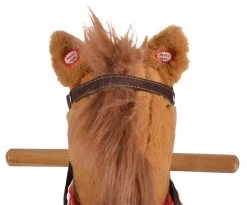 Cangaroo Thunder Khaki Hobbelpaard Met Voetensteun WJ-001 -Winkel Voor Babyproducten Cangaroo Thunder Khaki Hobbelpaard met Voetensteun WJ 001 4