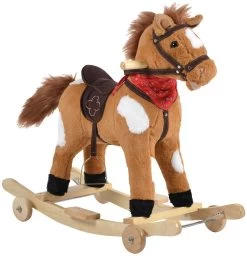 Cangaroo Thunder Khaki Hobbelpaard Met Wielen-WJ-302