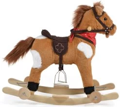 Cangaroo Thunder Khaki Hobbelpaard Met Wielen-WJ-302 -Winkel Voor Babyproducten Cangaroo Thunder Khaki Hobbelpaard met Wielen WJ 302 2