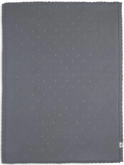 Jollein Pointelle Storm Grey 100 X 150 Cm Ledikantdeken 516-522-66064 -Winkel Voor Babyproducten Deken Ledikant 100x150cm Pointelle Storm Grey 3