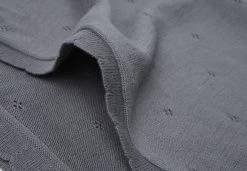 Jollein Pointelle Storm Grey 100 X 150 Cm Ledikantdeken 516-522-66064 -Winkel Voor Babyproducten Deken Ledikant 100x150cm Pointelle Storm Grey 6