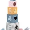 PolarB 2-in-1 Houten Stapelblokken En Vormenstoof 44016 -Winkel Voor Babyproducten PolarB 2 in 1 Houten Stapelblokken en Vormenstoof 44016 1