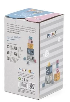 PolarB 2-in-1 Houten Stapelblokken En Vormenstoof 44016 -Winkel Voor Babyproducten PolarB 2 in 1 Houten Stapelblokken en Vormenstoof 44016 11