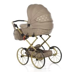 Tako Mini Imperial Vintage Beige/Gold Poppen Kinderwagen Incl. Tas 02 -Winkel Voor Babyproducten Tako Mini Imperial Vintage Beige Gold Poppen Kinderwagen incl. Tas 02 2