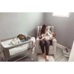 Babygo Goodnight Beige Wieg 4362 -Winkel Voor Babyproducten babygo goodnight wieg aan bed sfeer 3 1