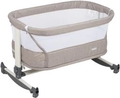 Babygo Vivaldi Beige Wieg Aan Bed 4652 -Winkel Voor Babyproducten babygo vivaldi beige wieg aan bed 4652 1