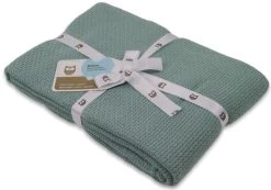 Briljant Pique Stonegreen 100 X 150 Cm Zomer Ledikantdeken 60R -Winkel Voor Babyproducten briljant pique zomer stonegreen 75 x 100 cm wiegdeken 1