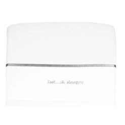 Briljant Ssst....ik Slaap!!! Grijs 75 X 100 Cm Wieglaken -Winkel Voor Babyproducten briljant ssst 75 x 100 cm wieglaken 3