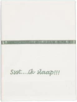 Briljant Ssst....ik Slaap!!! Stone Green 100x150 Cm Ledikantlaken 60R