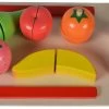 Cangaroo Houten Fruit Snij Set 4306 -Winkel Voor Babyproducten cangaroo houten fruit snij set 4306 1