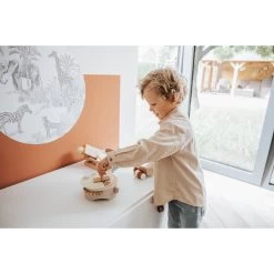 Label Label Roze Houten Crepe Maker LLWT-34710 -Winkel Voor Babyproducten crepe maker nougat sfeerfoto 1