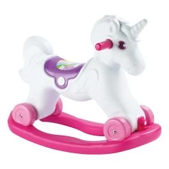 Dolu Unicorn Roze/Wit Hobbelpaard 2509