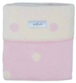 Zaffiro Ecru & Roze Gestipt 100 X 150 Cm Ledikantdeken 15274 -Winkel Voor Babyproducten ecrurozestippendeken 4