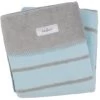 Zaffiro Grijs & Lichtblauw Gestreept 75 X 100 Cm Wiegdeken 15205