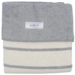 Zaffiro Grijs & Ecru Gestreept 75 X 100 Cm Wiegdeken 15083 -Winkel Voor Babyproducten grijsecrustrependeken 4