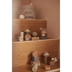 Jollein Farm Houten Blokkenset 712-603-67021 -Winkel Voor Babyproducten jollein ss23 1004 blokken