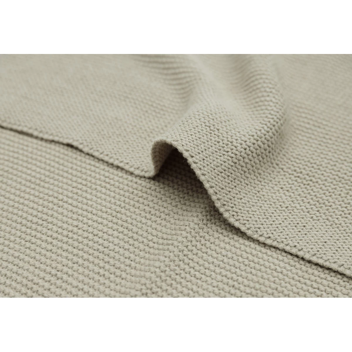 Jollein Basic Knit Olive Green 75 X 100 Cm Wiegdeken 516-511-67053 - Afbeelding 6