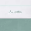 Jollein Hi Cutie Ash Green 120x150 Cm Ledikantlaken 008-524-65294 -Winkel Voor Babyproducten jollein hi cutie ash green 75x100 cm wieglaken 008 511 65294 23 1