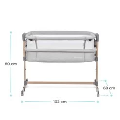 Kinderkraft Neste Air Grey-Wood Wieg Aan Bed KKLNEAIRGRY00W -Winkel Voor Babyproducten kinderkraft neste air grey wood wieg aan bed kklneairgry00w .8