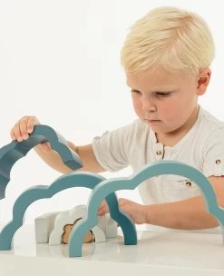 Label Label Cloud Blauw Houten Regenboog Puzzel LLWT-25293 -Winkel Voor Babyproducten label label cloud blauw houten regenboog puzzel llwt 25293 5