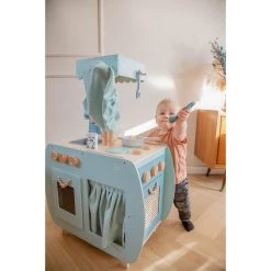 Label Label Groen Houten Bistro Keuken LLWT-34758 -Winkel Voor Babyproducten label label groen houten bistro keuken llwt 34758 sfeer