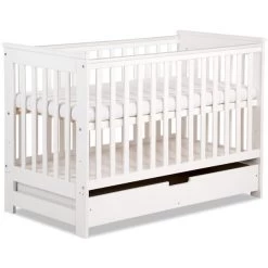 Babykamer Lieke Wit: Ledikant & Commode -Winkel Voor Babyproducten ledikant lieke wit 60x120 cm 1