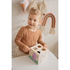 Label Label Barbapapa Houten Vormenstoof LLBB-35892 -Winkel Voor Babyproducten llbb 35892 barbapapa wooden shape sorting box 08