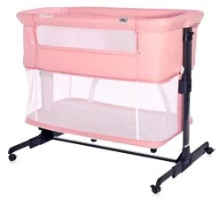 Lorelli Milano Pink 2-in-1 Wieg Aan Bed 1008044-0001 -Winkel Voor Babyproducten lorelli milano pink 2 in 1 wieg aan bed 1008044 0001 3