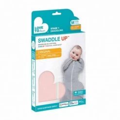 Love To Dream Swaddle Up 1.0 Dusty Pink Medium 6-8.5 Kg Inbakerslaapzak L1001001DPKM -Winkel Voor Babyproducten love to dream swaddle up 1.0 verpakking m