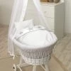MamaLoes Grey Star De Luxe Wit Baby Wiegje 66759 -Winkel Voor Babyproducten mamaloes grey star de luxe wit baby wiegje 1 1