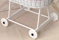 MamaLoes Grey Star De Luxe Wit Baby Wiegje 66759 -Winkel Voor Babyproducten mamaloes grey star de luxe wit baby wiegje 3 1