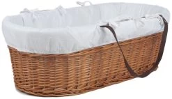 MamaLoes Rotan Naturel Draagwieg Met Witte Bekleding 66936 -Winkel Voor Babyproducten mamaloes rotan naturel draagwieg met witte bekleding 66936 3