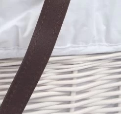 MamaLoes Rotan Wit Draagwieg Met Witte Bekleding 66933 -Winkel Voor Babyproducten mamaloes rotan wit draagwieg met witte bekleding 66933 4