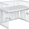 Amal II Piccolo Wit Babywieg Aan Bed Incl. Matras -Winkel Voor Babyproducten piccolo wit beuken hout baby wieg aan bed