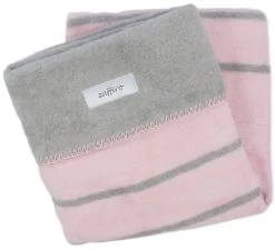Zaffiro Grijs & Lichtroze Gestreept 75 X 100 Cm Wiegdeken 15120