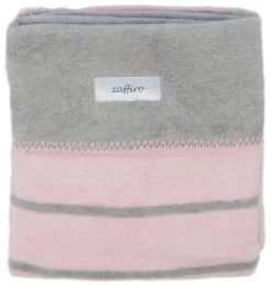 Zaffiro Grijs & Lichtroze Gestreept 75 X 100 Cm Wiegdeken 15120 -Winkel Voor Babyproducten rozegrijzestrependeken 4