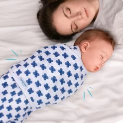 Sevibaby Blue Flower Jersey Inbakerdoek 118-170 -Winkel Voor Babyproducten sevibaby blue flower jersey inbakerdoek 118 170 6