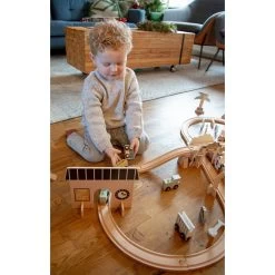 Tryco Houten Treinbaanset - Basis TR-353076 -Winkel Voor Babyproducten tryco tr 353076 01