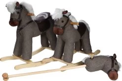 Tryco Milo Bruin Stokpaard Met Geluid TR-120114 -Winkel Voor Babyproducten tryco horse brown 3 1