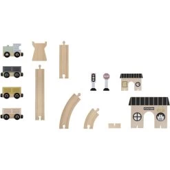 Tryco Houten Treinbaanset - Basis TR-353076 -Winkel Voor Babyproducten tryco houten treinbaanset basis tr 353076 03