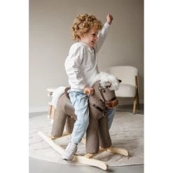 Tryco Milo Bruin Hobbelpaard 36m+ TR-120111 -Winkel Voor Babyproducten tryco milo bruin hobbelpaard 36m tr 12011 sfeer1