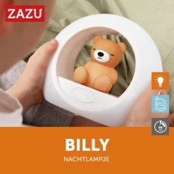 Zazu Billy Beer Bruin Nachtlampje ZA-BILLY-02 -Winkel Voor Babyproducten zazu billy beer bruin nachtlampje za billy 02 3