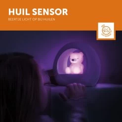 Zazu Billy Beer Paars Nachtlampje ZA-BILLY-03 -Winkel Voor Babyproducten zazu billy beer paars nachtlampje za billy 03 1