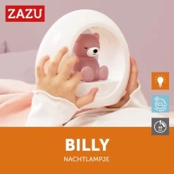 Zazu Billy Beer Paars Nachtlampje ZA-BILLY-03 -Winkel Voor Babyproducten zazu billy beer paars nachtlampje za billy 03 5