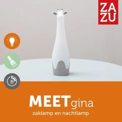 Zazu Gina Giraffe Grijs Zaklamp En Nachtlampje ZA-GINA-01 -Winkel Voor Babyproducten zazu gina giraffe grijs zaklamp en nachtlampje za gina 01 4
